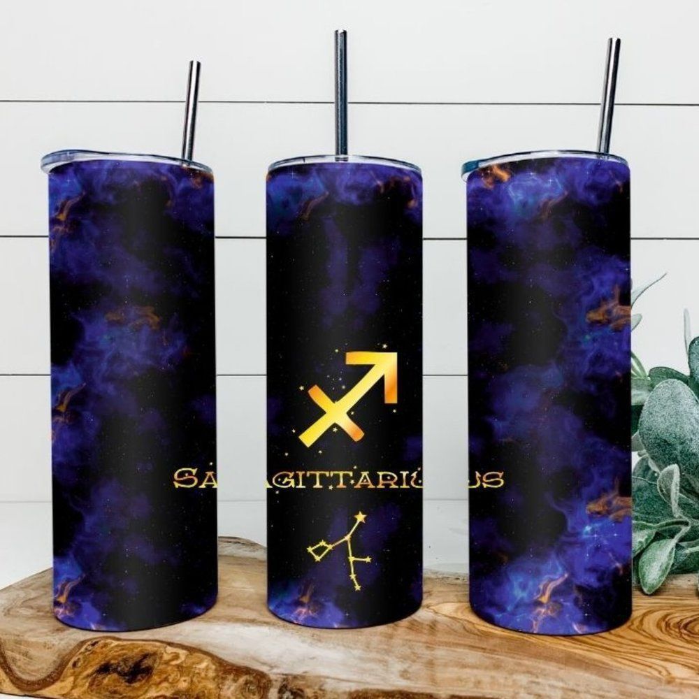 Custom 20oz Sagittarius zodiac tumbler!